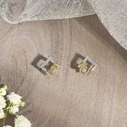 P.N.Gadgil Jewellers 14KT Yellow Gold and Diamond Stud Earring for Women-image-75