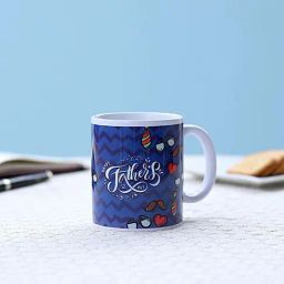 FNP Blue Ceramic Happy Father's Day Personalised Mug (325ml)-image-5
