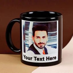 FNP Black Ceramic Personalized Photo Mug (325ml)-image-60