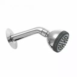 PLUMBER Basic Single Flow Overhead Shower with Anti-lime Jets, Shower Arm & Wall Flange, ITP-2101-47