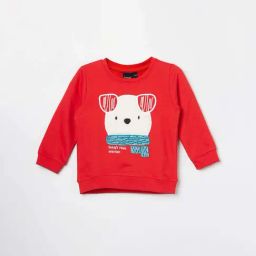 Juniors by Lifestyle Boys Red Cotton Embroidery Sweatshirt-picture-20