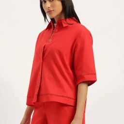 United Colors of Benetton Red Casual Shirt-image-28