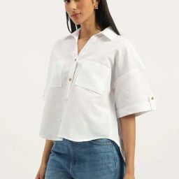 United Colors of Benetton White Casual Shirt-image-90