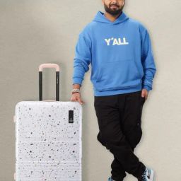 Nasher Miles Venice Hard-Sided Luggage Set of 2 Terrazzo Pink Trolley Bag (65 & 75 cm)-image-35