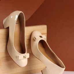 Carlton London Women's Beige Pump Shoes-picture-2