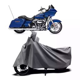 Auto Pearl Two Wheeler Cover with Bag for Harley Davidson Road Glide Special, Silver-image-19