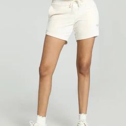 Puma White Cotton Textured Pattern Sports Shorts-picture-9