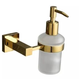 AceLine Liquid Soap Dispenser Aqua Brass PVD Gold Finish-picture-26
