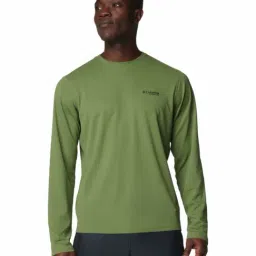 Columbia Green Regular Fit Self Pattern Sports T-Shirt-image-103