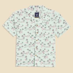 Allen Solly Junior Boys Opaque Printed Casual Shirt-picture-6