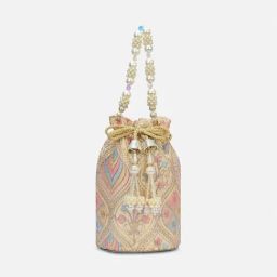 Lavie Sara Multicolor Printed Medium Potli-45