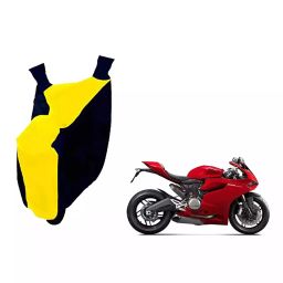 Auto Pearl Waterproof Two Wheeler Cover For Ducati 899 Panigale (Yellow & Blue)-image-38