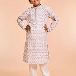 Manyavar Boys Woven Design Kurta with Pyjama-image-16
