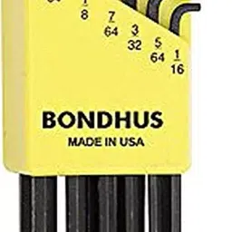 Bondhus 16538 1/16-1/4" Ball End L-Wrench Set-28