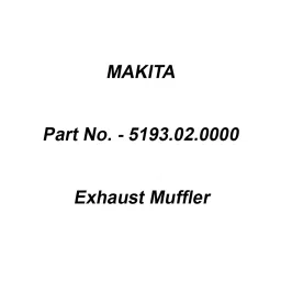 Makita Exhaust Muffler Suitable For HTR4901, Part No 5193.02.0000-19