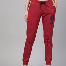 M7 by Metronaut Women Maroon Solid Cropped Joggers-picture-46