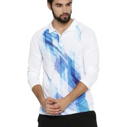 Campus Sutra White Shirt Collar Polyester T-Shirt-image-77