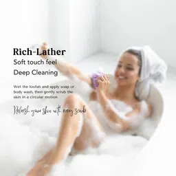 CareDone Set Of 2 Soft & Large Round Bath Loofah image 5