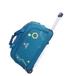 SWISS MILITARY Carry on Duffle Luggage Sprint Series 61 L Polyester Teal, SPRINT_DT1015_TEAL_55CM-image-29