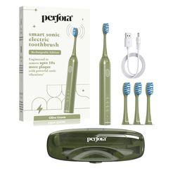 Perfora Rechargeable Smart Sonic Electric Toothbrush - Olive Green-37