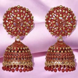 Nilu's Collection Contemporary Jhumkas Earrings-image-3