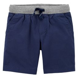 Carter's Pull-On Dock Shorts - Navy Blue Light Grey (Draw String Color May Vary)-image-66