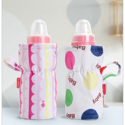Babyhug Feeding Bottle Cover Polka Print Pack of 2 Multicolour - Fits upto 260 ml Each-24