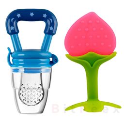 BitFeex Peach Silicone Food Fruit Nibbler with Extra Mesh Soft Pacifier Feeder for 6-12 Months Infant Baby Elegant BPA Free-Pack of 2pcs-9