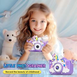 Sanjary Camera Toys with Unicorn Silicone Cover, Digital Mini Camera for Kids Color Design May Vary-16