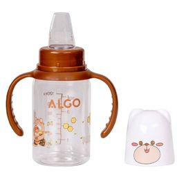 Adore ALGO Jr. Baby Silicon Soft Spout Sipper with Twin Handle- 125ml- Brown-34