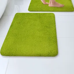 Pano Maples 2Pcs Green Anti-Skid Super-Absorbent Quick-Drying 1200-GSM Bath Rugs-picture-23