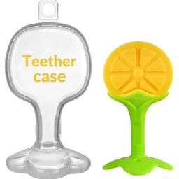 Numum Baby Teether Fruit Shape Set of 3 BPA Free - Natural Organic - Freezer Safe Teethers for Newborn - Multicolor ( 3 Premium Fruit teether without outer case) ( color and design may vary) image 4
