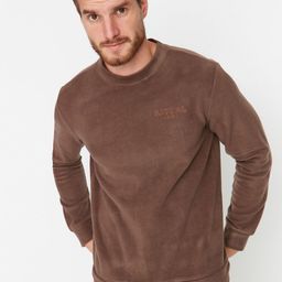 Trendyol Men Round Neck Solid Sweatshirt-picture-40