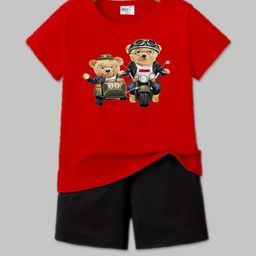 MGRS Red Cotton Blend Clothing Set-image-19