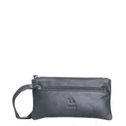Kara Powder Blue Solid Wristlet Pouch for Women-47