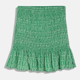 TOMMY HILFIGER Girls Green Viscose Floral Skirt-image-65