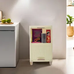 RUBOXA Cream-Coloured & Beige 2 Units Folding Cabinet Storage Organiser-4