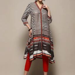Biba Black Printed Straight Kurta-image-19