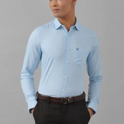 Allen Solly Blue Slim Fit Shirt-image-93