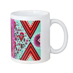 Chumbak Alphabet O Pink & Blue Ceramic Coffee Mug (300 ml) - Set of 1-image-34