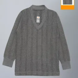 Dollar Unisex Grey Textured Full Sleeves Thermal Top (Pack Of 2)-image-75