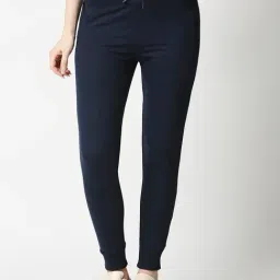 Bewakoof Navy Regular Fit Joggers-picture-45