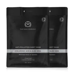 The Man Company Charcoal Face Sheet Mask (Pack of 2)-16