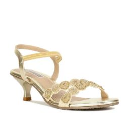 Bata Women's PEACHE 23 Gold Ankle Strap Sandals-image-98