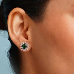 Abdesigns Silver Elegant Minimal Stud Earrings-30
