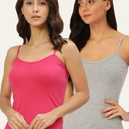 Lady Lyka Multicolor Camisole (Pack of 2)-image-79
