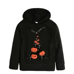 Cherry Crumble By Nitt Hyman Kids Black Applique Hoodie-image-85