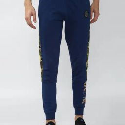 Peter England Navy Cotton Regular Fit Joggers-picture-19