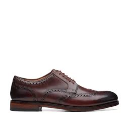 Clarks Men's Craftdean Wing Brown Brogue Shoes-image-61