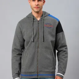 Beverly Hills Polo Club Dark Grey Full Sleeves Hooded Sweatshirt-picture-39